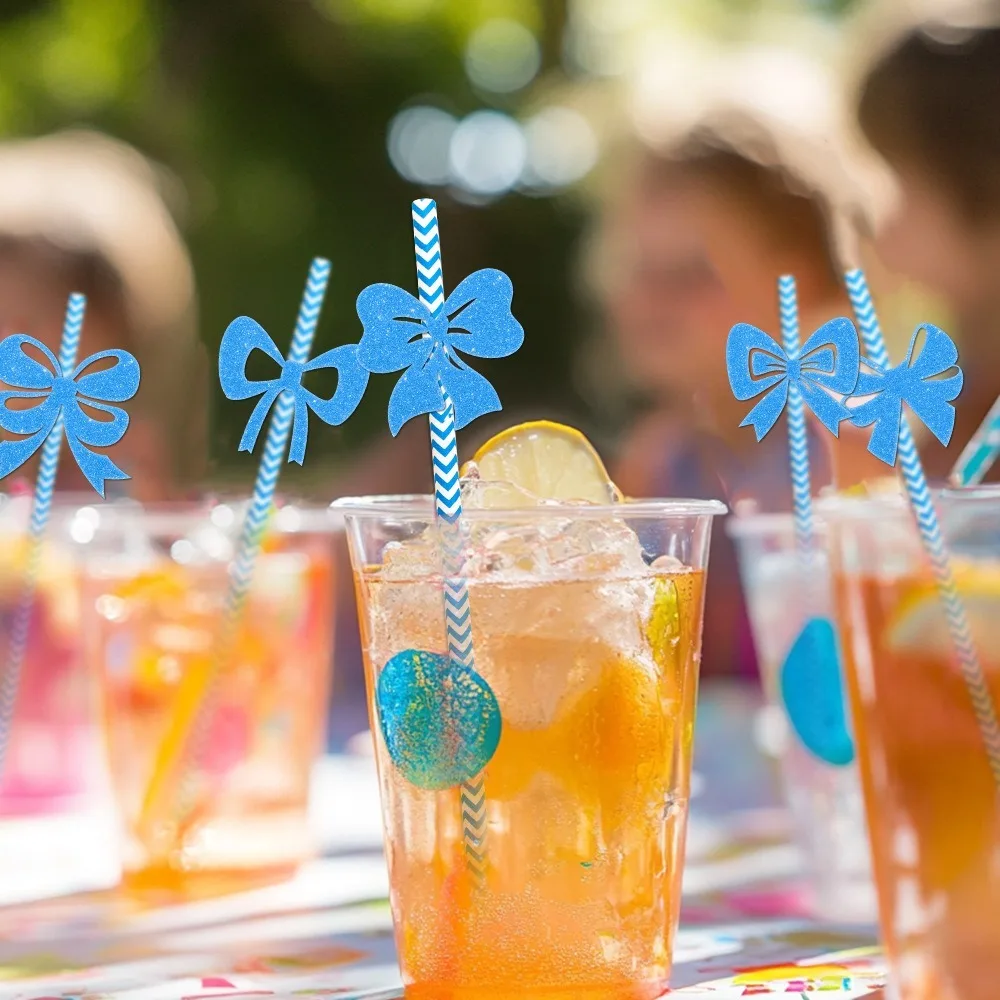 24pcs Creative Food Grade Bows Paper Straw Thickened Festival Disposable Drinking Straw DIY Party Straw For Kids Girls Birthday
24pcs Creative Food Grade Bows Paper Straw Thickened Festival Disposable Drinking Straw DIY Party Straw For Kids Girls Birthday