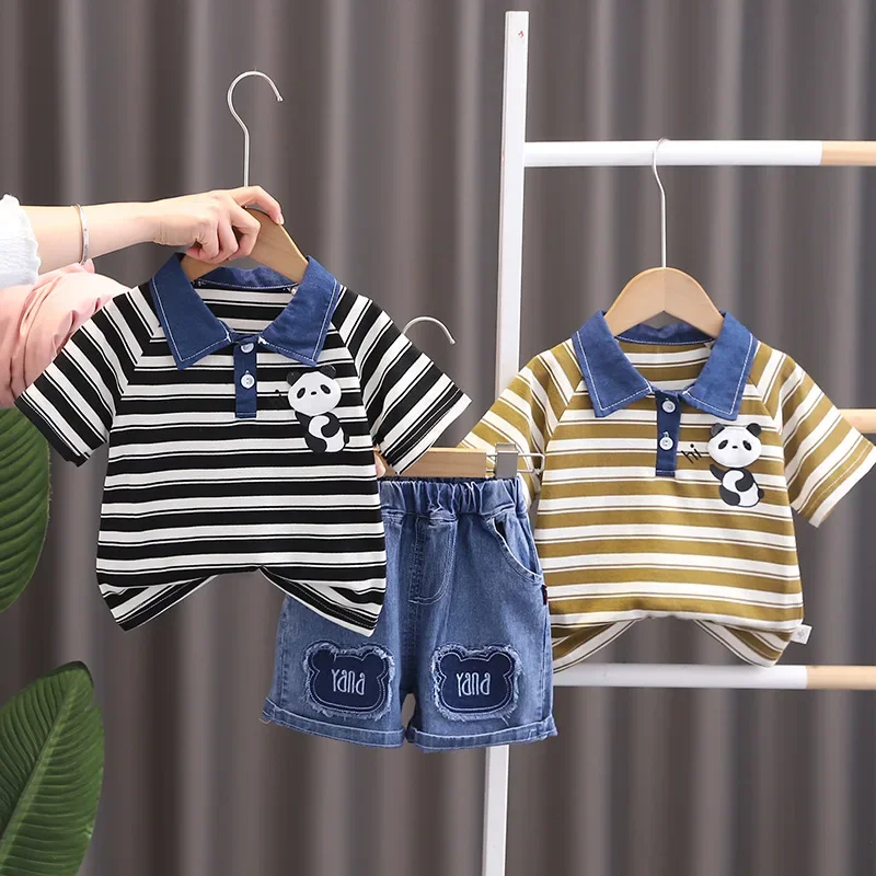 New Summer Baby Clothes Suit Children Boys T-Shirt Shorts 2Pcs/Set Infant Outfits Toddler Casual Striped Costume Kids Tracksuits
New Summer Baby Clothes Suit Children Boys T-Shirt Shorts 2Pcs/Set Infant Outfits Toddler Casual Striped Costume Kids Tracksuits