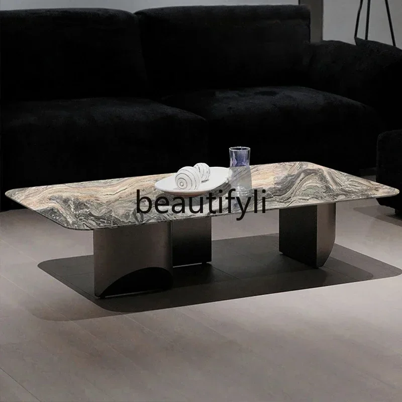 A16 Luxury stone coffee table Modern simple light luxury high-end designer rectangular coffee table
A16 Luxury stone coffee table Modern simple light luxury high-end designer rectangular coffee table
