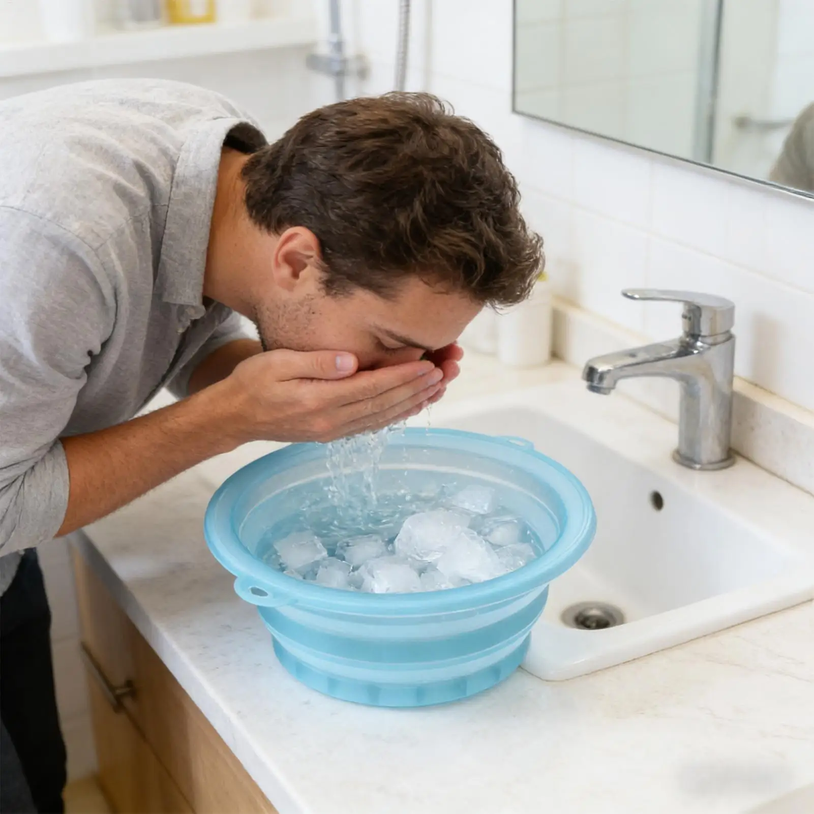 Face Bowl for Ice Cold Wash Facial Basin Face Ice Compress Basin for Bathroom Shower Home Hotel Business Trip Camping Gym
Face Bowl for Ice Cold Wash Facial Basin Face Ice Compress Basin for Bathroom Shower Home Hotel Business Trip Camping Gym