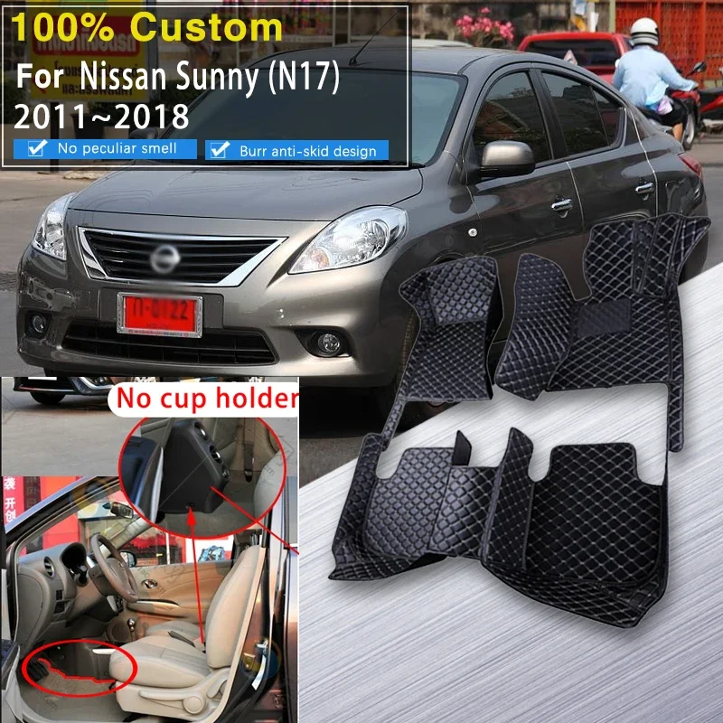 Качественные коврики RHD для Nissan Almera Sunny N17 2011 ~ 2018 водонепроницаемые защитные внутренние автомобильные коврики Полностью комплект автомобильных ковриков
Качественные коврики RHD для Nissan Almera Sunny N17 2011 ~ 2018 водонепроницаемые защитные внутренние автомобильные коврики Полностью комплект автомобильных ковриков