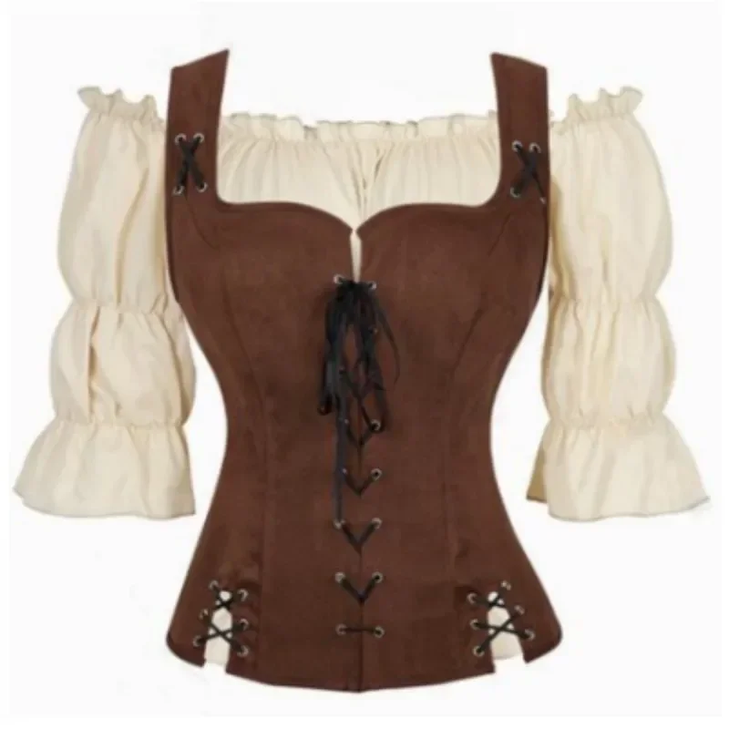 Women Renaissance Medieval Off Shoulder Blouse Shirt Steampunk Gothic Corsets Victorian Girls Pirate Costume
Women Renaissance Medieval Off Shoulder Blouse Shirt Steampunk Gothic Corsets Victorian Girls Pirate Costume