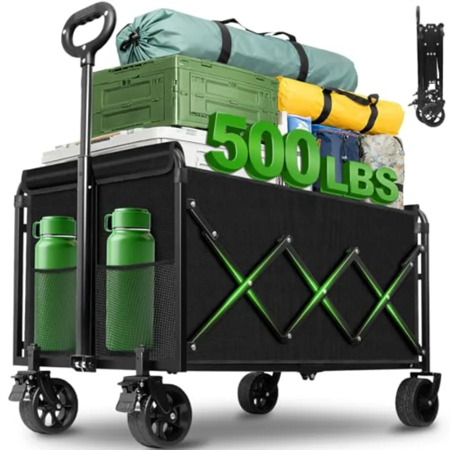 Foldable 500Lbs Collapsible Wagon Cart with Wheels Portable All Terrain Outdoor Utility Carts for Groceries Camping Sports Gard
Foldable 500Lbs Collapsible Wagon Cart with Wheels Portable All Terrain Outdoor Utility Carts for Groceries Camping Sports Gard