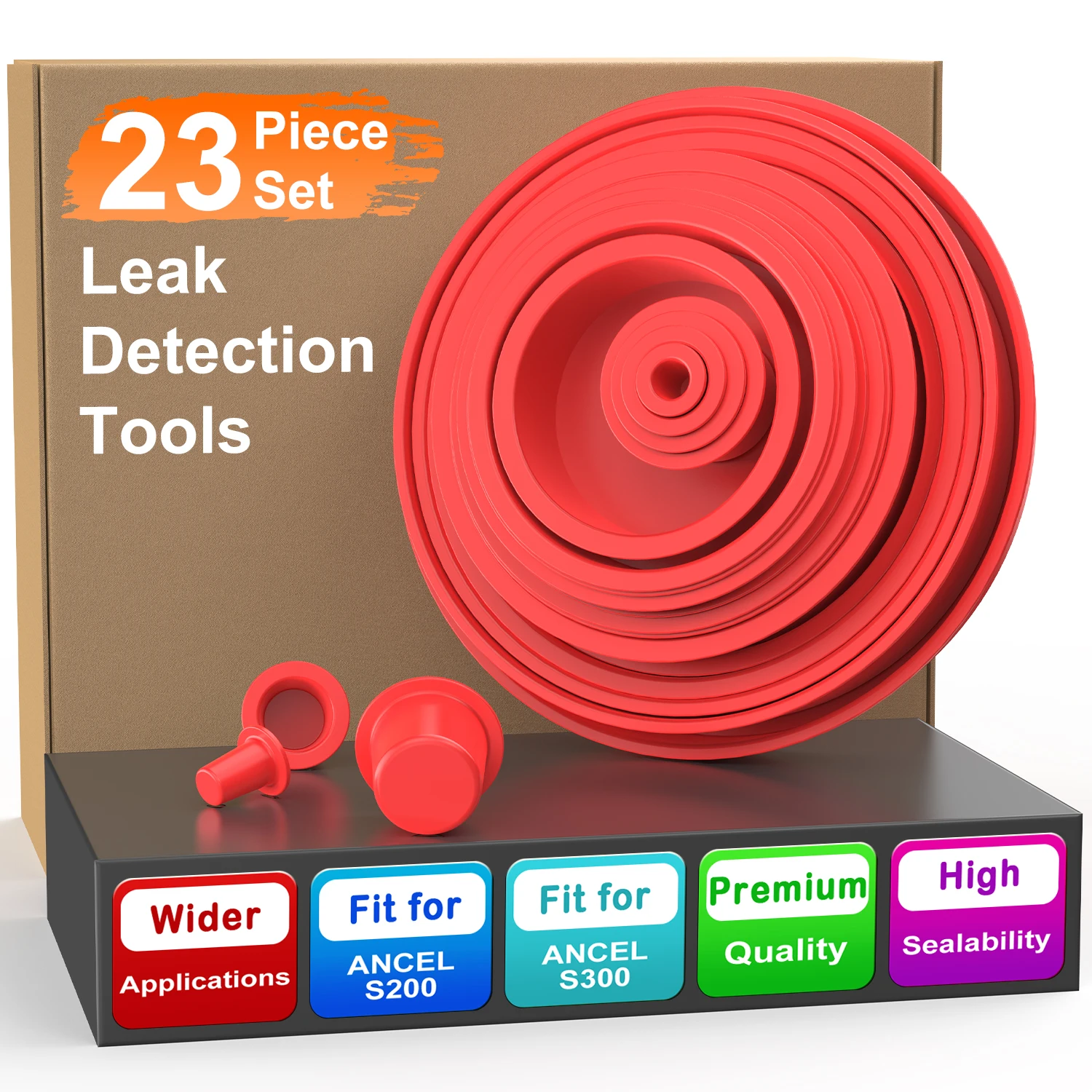 23PCS ANCEL Smoke Leak Detector Accessories Red Plug Bag Kit Fits for ANCEL S100 S200 S300 S1000 S2000 S3000 Smoke Machine
23PCS ANCEL Smoke Leak Detector Accessories Red Plug Bag Kit Fits for ANCEL S100 S200 S300 S1000 S2000 S3000 Smoke Machine