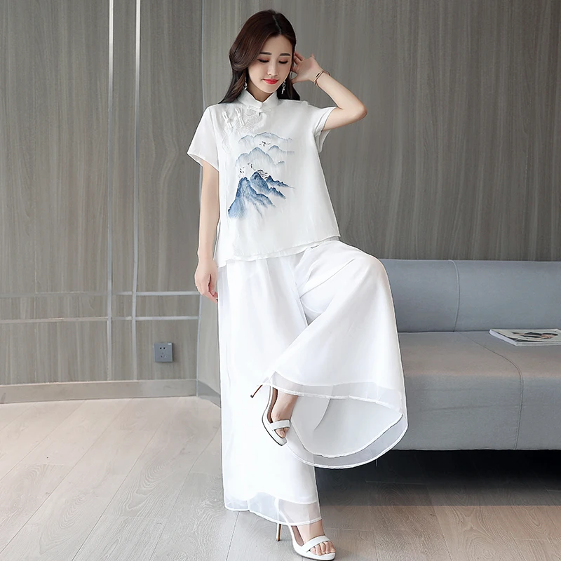New Chinese Style Water-Mark Print Overhead Shirt Large Size Women's Slanted Flap Button Stand Collar Short Sleeve Tea Costum...
New Chinese Style Water-Mark Print Overhead Shirt Large Size Women's Slanted Flap Button Stand Collar Short Sleeve Tea Costum...
