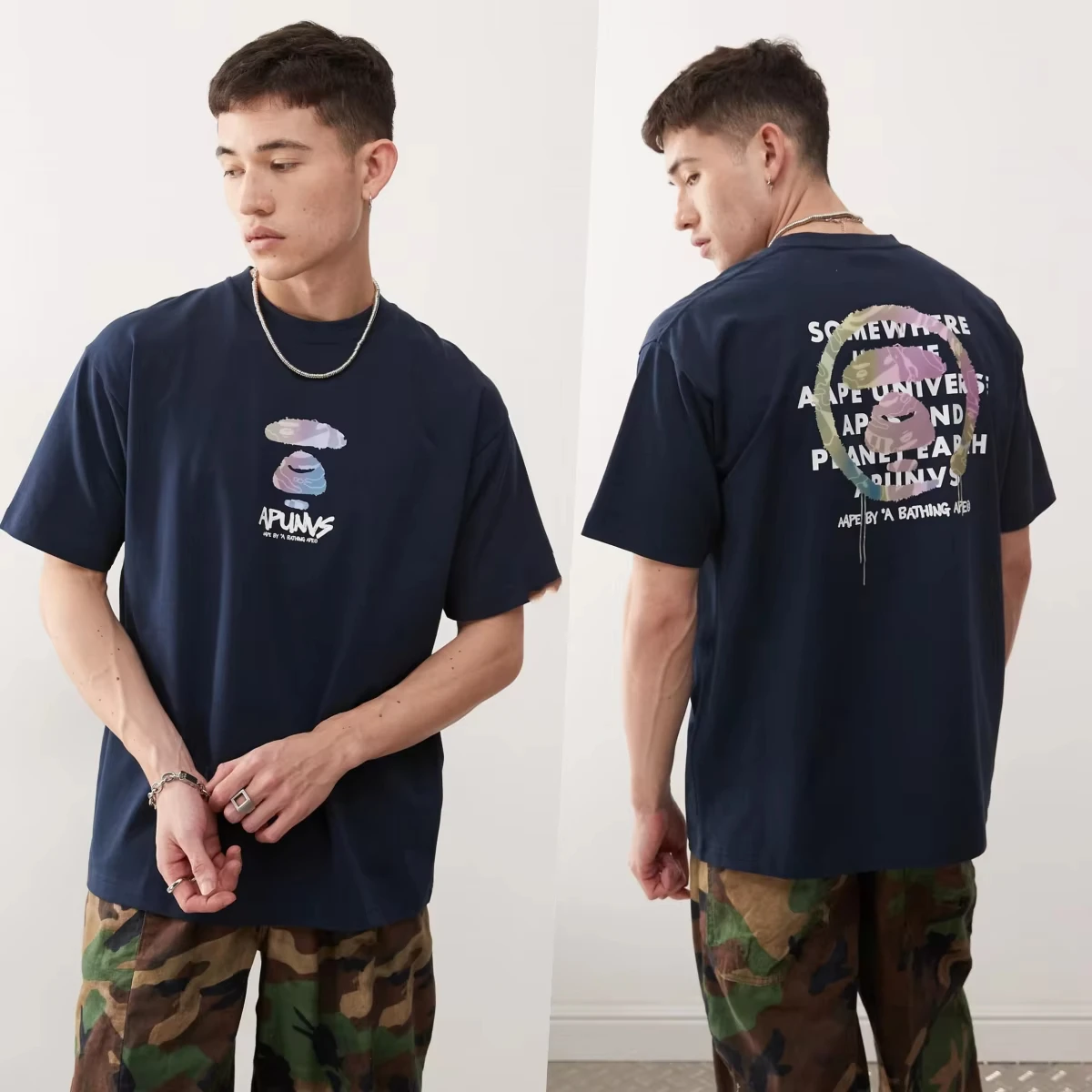 Лето 2025 г., футболка с принтом Aape By A Bathing Ape из чистого хлопка, высококачественный летний новый свободный и универсальный топ с короткими рукавами и принтом «сделай сам»
Лето 2025 г., футболка с принтом Aape By A Bathing Ape из чистого хлопка, высококачественный летний новый свободный и универсальный топ с короткими рукавами и принтом «сделай сам»