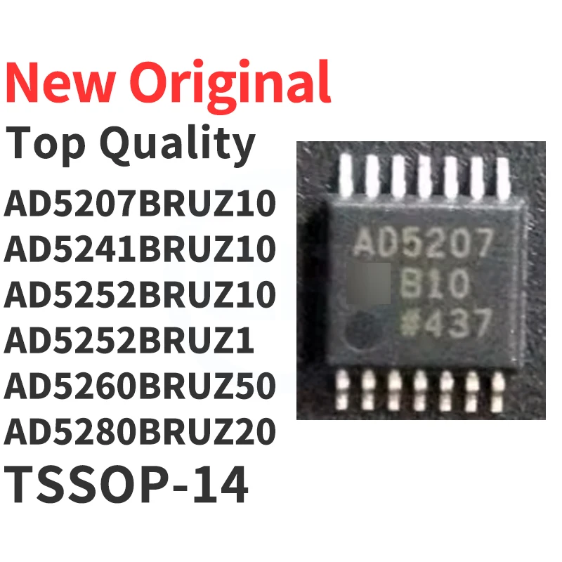 (10 Pieces) AD5207BRUZ10 AD5241BRUZ10 AD5252BRUZ10 AD5252BRUZ1 AD5260BRUZ50 AD5280BRUZ20 AD7321BRUZ TSSOP-14 New Original 
(10 Pieces) AD5207BRUZ10 AD5241BRUZ10 AD5252BRUZ10 AD5252BRUZ1 AD5260BRUZ50 AD5280BRUZ20 AD7321BRUZ TSSOP-14 New Original