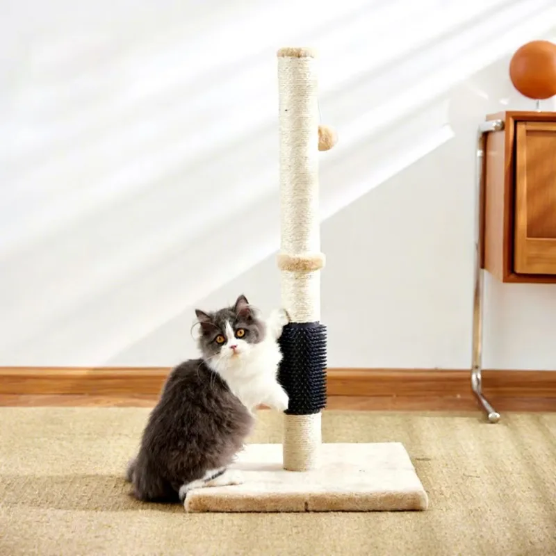 Pet Sisal Self-Groomer Eco-Friendly Indoor Cat Tree Scratching Post Velvet Brush Exercise Relaxation Plastic Wood
Pet Sisal Self-Groomer Eco-Friendly Indoor Cat Tree Scratching Post Velvet Brush Exercise Relaxation Plastic Wood