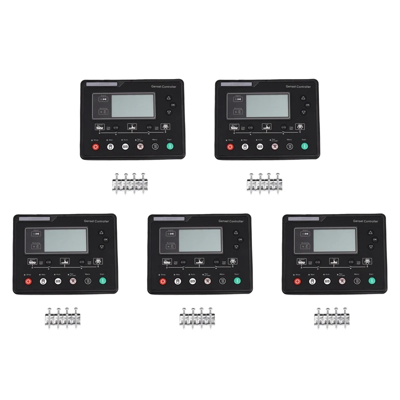 5X 6120U AMF Generator Set Controller LCD Automatic Start Genset Ats Control Box Terminal Charge Panel Alternator
5X 6120U AMF Generator Set Controller LCD Automatic Start Genset Ats Control Box Terminal Charge Panel Alternator