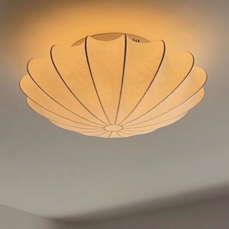Japanese Silk Ceiling Lamp for Creative Bedroom Lighting Chinese-style Living Room and Study Lighting Fixtures
Japanese Silk Ceiling Lamp for Creative Bedroom Lighting Chinese-style Living Room and Study Lighting Fixtures