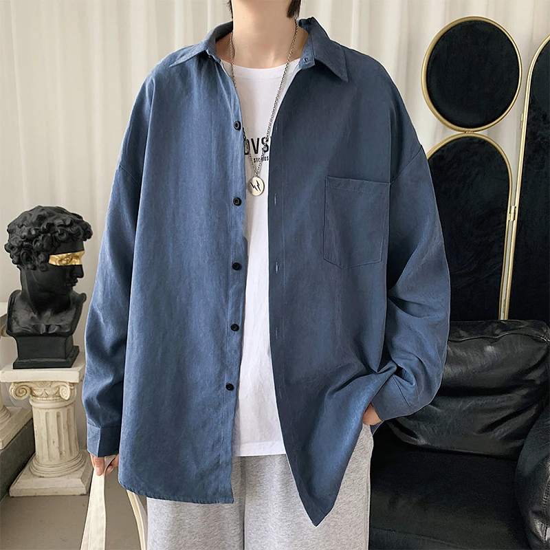 Summer Thin Hong Kong Sle Long Sve irt Men's Casual Loose Versatile Outerwear Trendy Ins Leisure Top Trendy
Summer Thin Hong Kong Sle Long Sve irt Men's Casual Loose Versatile Outerwear Trendy Ins Leisure Top Trendy