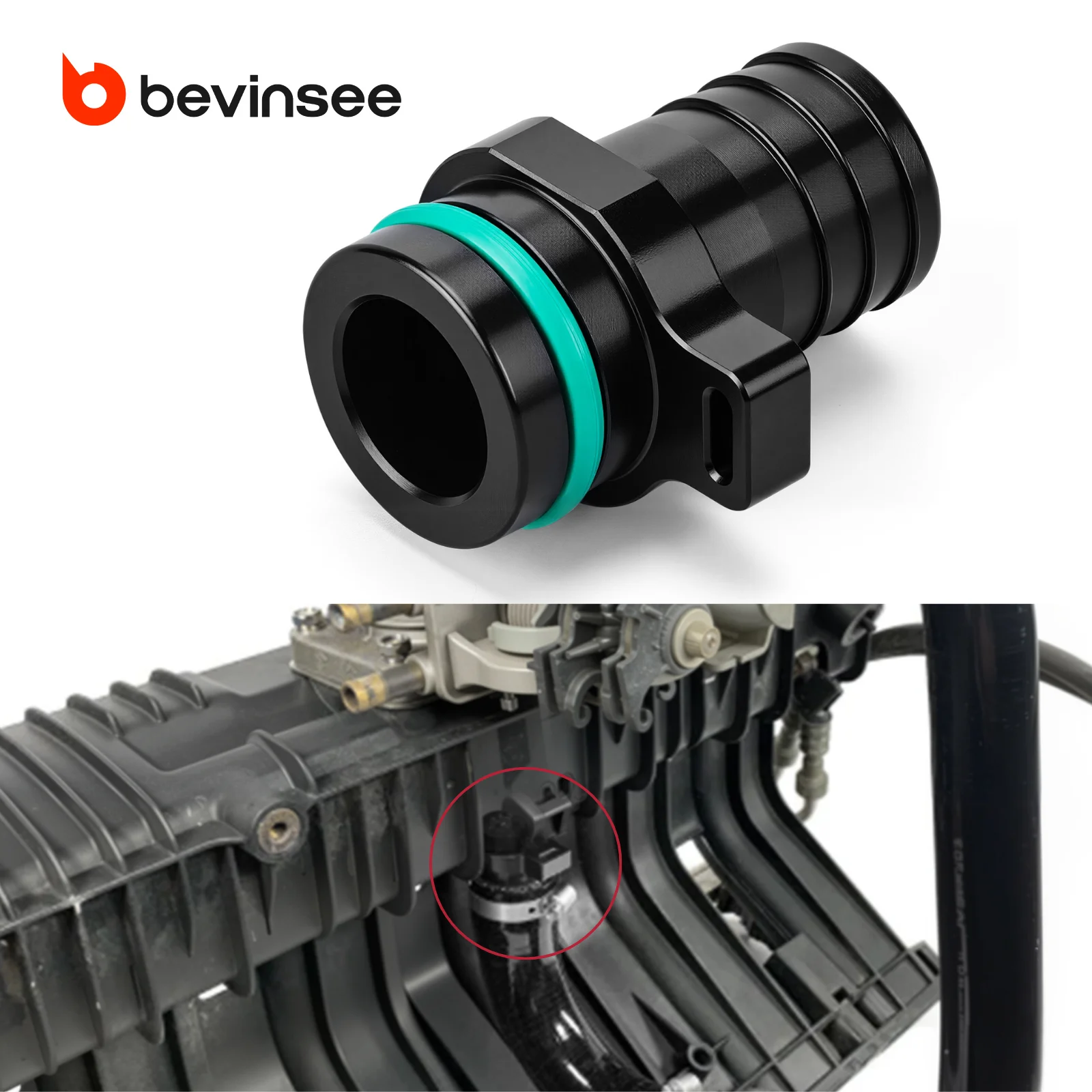 BEVINSEE Billet Aluminium Air Hose Connector for BMW M50 S50 E36 320i 325i 325is M3 E34 520i 525i 525ix, Replace 11611738629
BEVINSEE Billet Aluminium Air Hose Connector for BMW M50 S50 E36 320i 325i 325is M3 E34 520i 525i 525ix, Replace 11611738629