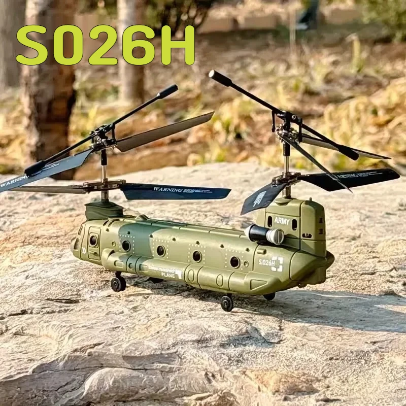 Syma Remote Control Helicopter 24G 3 Channel Dual Rotor Altitude Hold Army Cargo Transport Military S026H Indoor Flying Toy
Syma Remote Control Helicopter 24G 3 Channel Dual Rotor Altitude Hold Army Cargo Transport Military S026H Indoor Flying Toy
