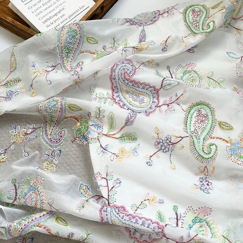 L100cm X W150cm Cashew Flower Print Embroidery Fabric Chinese Style Hanfu Cheongsam Qipao Summer Dress DIY Handcraft Material
L100cm X W150cm Cashew Flower Print Embroidery Fabric Chinese Style Hanfu Cheongsam Qipao Summer Dress DIY Handcraft Material