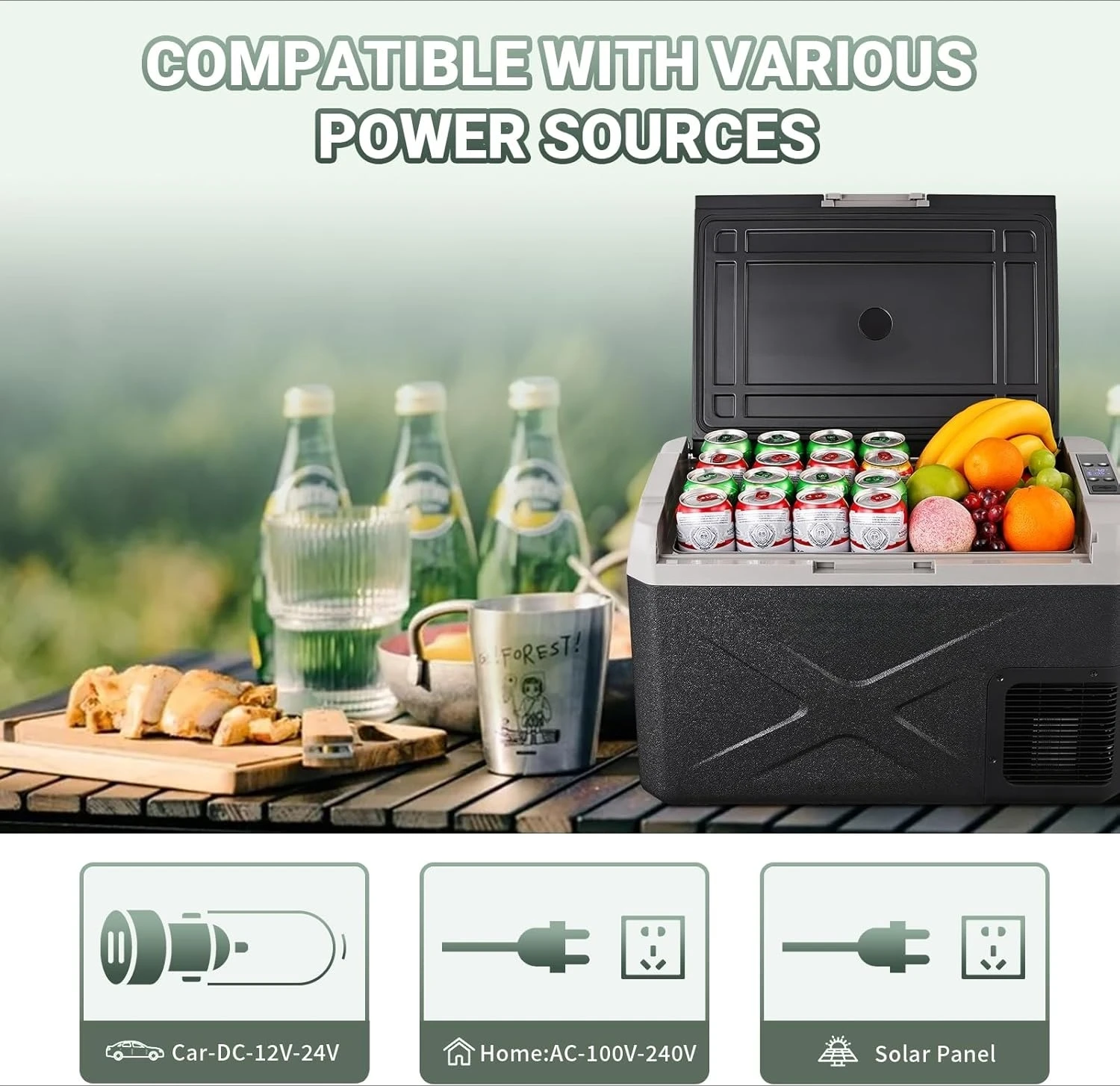 12 Volt Car Refrigerator, Electric Cooler Portable Freezer APP Control, 32Quart(30L) RV Car Fridge-4℉-68℉
12 Volt Car Refrigerator, Electric Cooler Portable Freezer APP Control, 32Quart(30L) RV Car Fridge-4℉-68℉