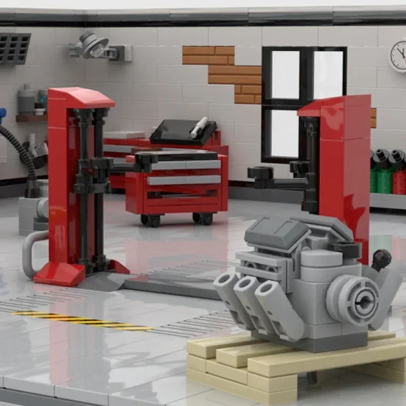 Street View Model Moc Building Bricks Tuning Garage With Accessories Technology Blocks Gifts Christmas Toys DIY Sets Assembly
Street View Model Moc Building Bricks Tuning Garage With Accessories Technology Blocks Gifts Christmas Toys DIY Sets Assembly