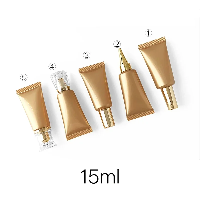 15g Pearl Gold Plastic Refillable Bottle 15ml Cosmetic Container Eye Cream Lotion Soft Tube Empty Travel Packaging Free Shipping
15g Pearl Gold Plastic Refillable Bottle 15ml Cosmetic Container Eye Cream Lotion Soft Tube Empty Travel Packaging Free Shipping
