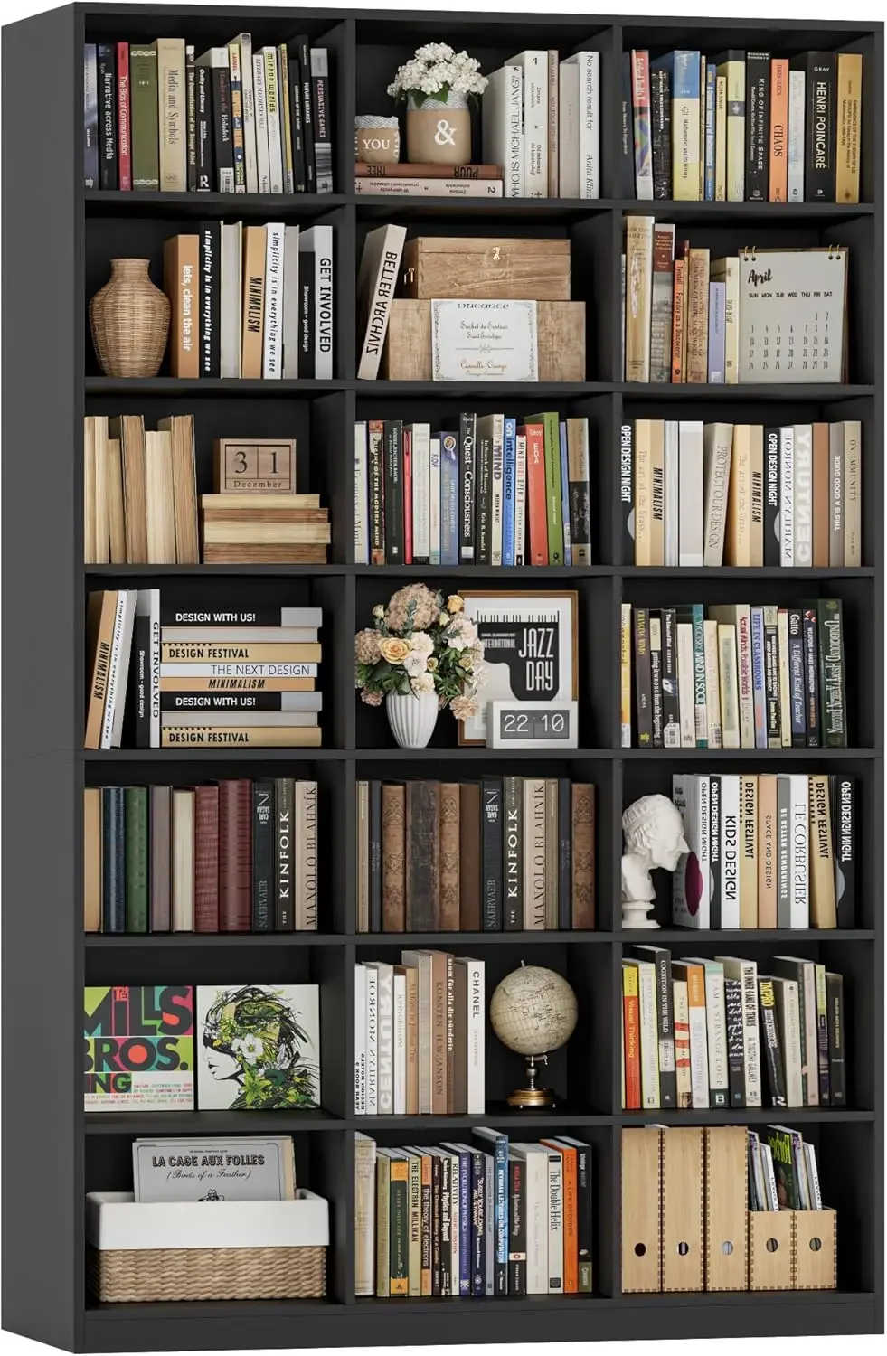 Wood Triple Wide Tall Bookcase Display Storage Shelves Media Cd Dvd Storage For Living Room
Wood Triple Wide Tall Bookcase Display Storage Shelves Media Cd Dvd Storage For Living Room
