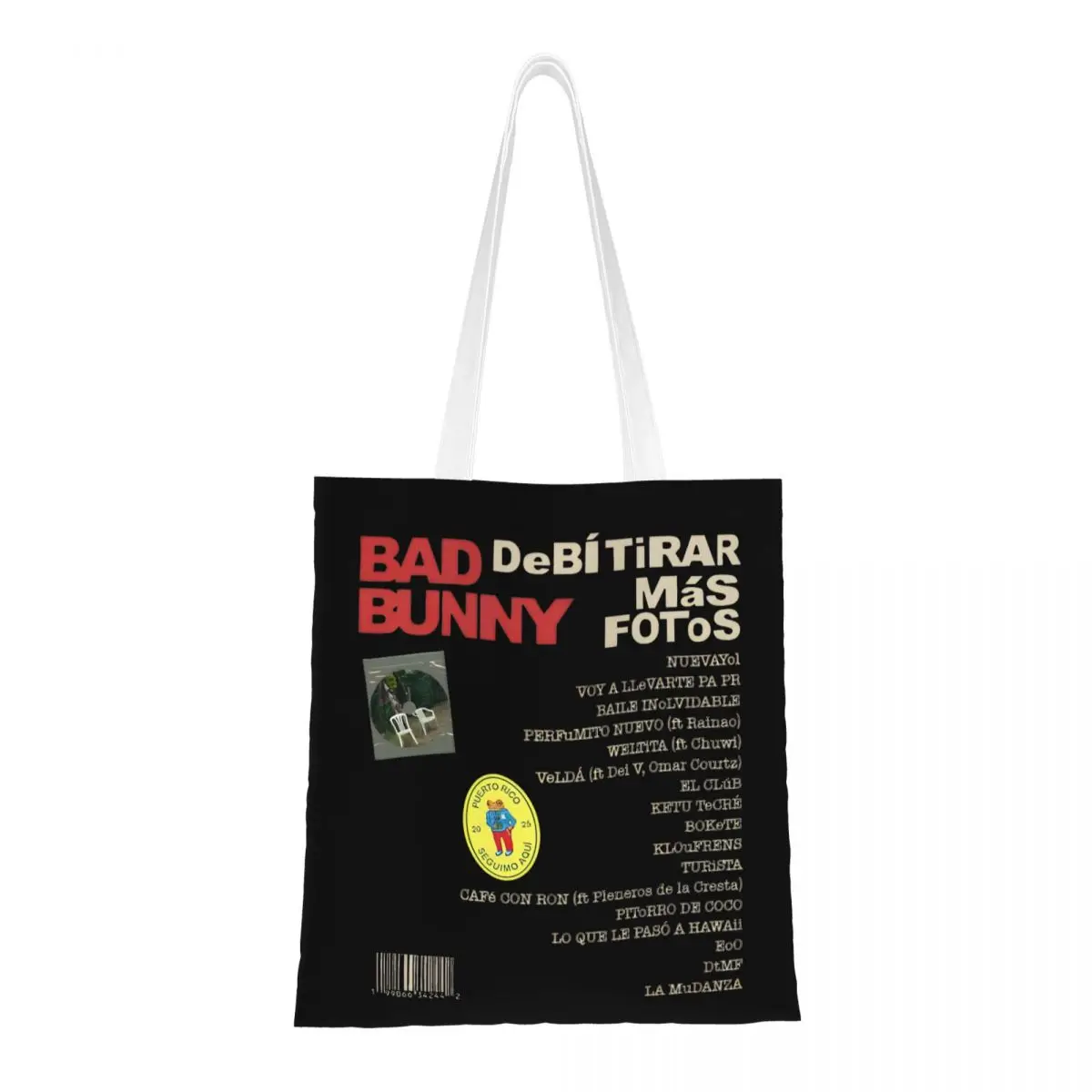 Unisex DTMF Debi Tirar Mas Fotos Tote Bags Canvas Bad Bunny Grocery Bag for Shopping Handbags
Unisex DTMF Debi Tirar Mas Fotos Tote Bags Canvas Bad Bunny Grocery Bag for Shopping Handbags