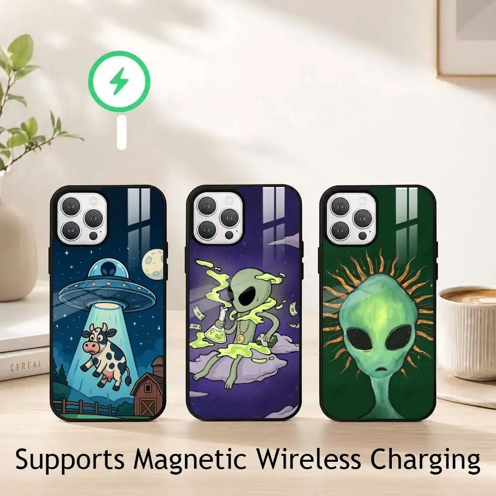F-Funny Space UFO Alien Phone Case For iPhone17,16,15,14,13,12,11 Plus,Pro Supports Magnetic Wireless Charging
F-Funny Space UFO Alien Phone Case For iPhone17,16,15,14,13,12,11 Plus,Pro Supports Magnetic Wireless Charging