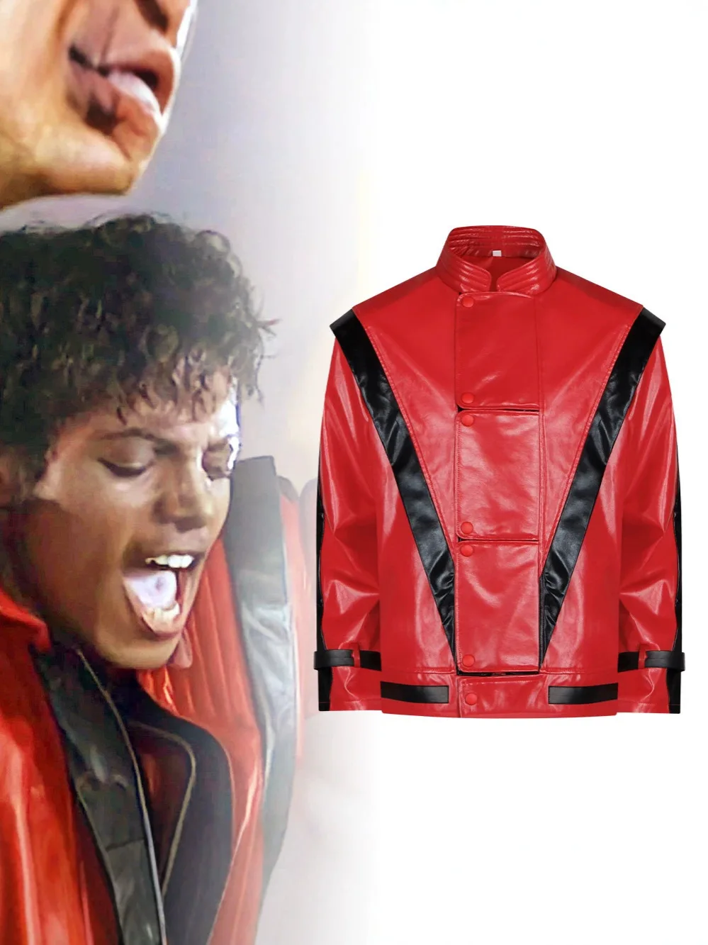 Michael Jackson Replica Jacket and Pants Retro Style Men Cosplay Costume Impersonator Halloween Carnival Christmas Dance Wear
Michael Jackson Replica Jacket and Pants Retro Style Men Cosplay Costume Impersonator Halloween Carnival Christmas Dance Wear