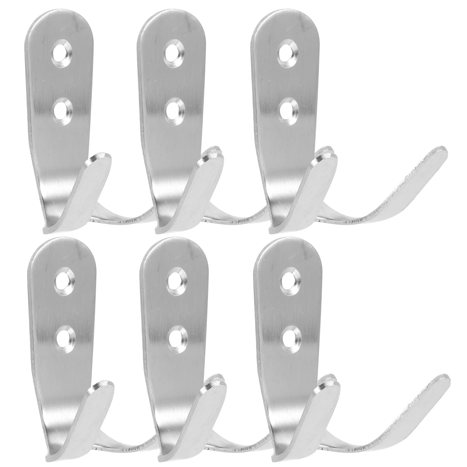 6pcs Stainless Steel Hooks Double Hangers 2mm Smooth No Burrs Wall Rack Bag Pool Towel Robe Coat Hooks Home Storage
6pcs Stainless Steel Hooks Double Hangers 2mm Smooth No Burrs Wall Rack Bag Pool Towel Robe Coat Hooks Home Storage