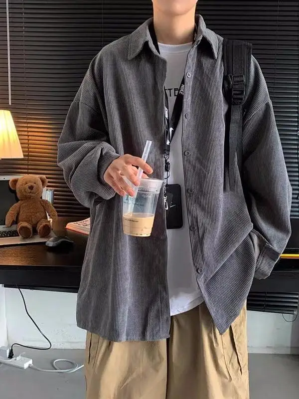 Long Sleeve Corduroy Shirt Loose Casual Style for Men Autumn Fashion Workwear Lightweight Polyester No Iron Treatment
Long Sleeve Corduroy Shirt Loose Casual Style for Men Autumn Fashion Workwear Lightweight Polyester No Iron Treatment