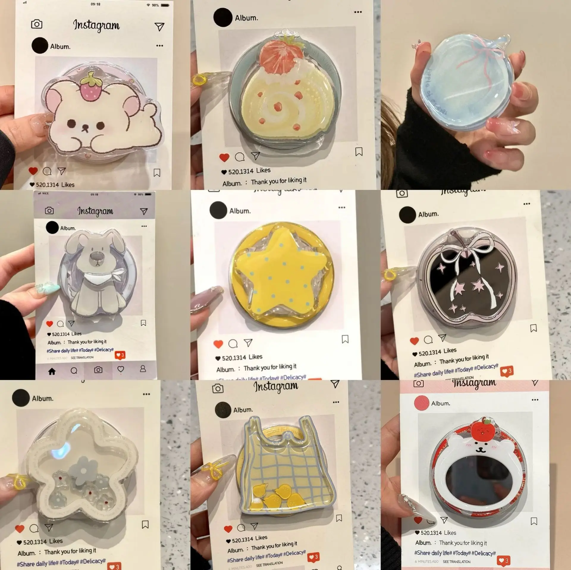 Милая мультяшная новая модель Instagram, подходит для магнитного кронштейна MagSafe, сверхсильная адсорбционная сила, расширяемая подушка безопасности для настольного компьютера
Милая мультяшная новая модель Instagram, подходит для магнитного кронштейна MagSafe, сверхсильная адсорбционная сила, расширяемая подушка безопасности для настольного компьютера