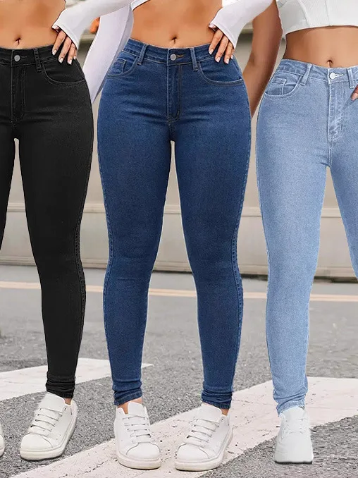Women's Slim Fit Stretchy Jeans Tight Elastic Bootcut Denim Pants l Waist Zipper Closure Iron-Free Deep Color
Women's Slim Fit Stretchy Jeans Tight Elastic Bootcut Denim Pants l Waist Zipper Closure Iron-Free Deep Color
