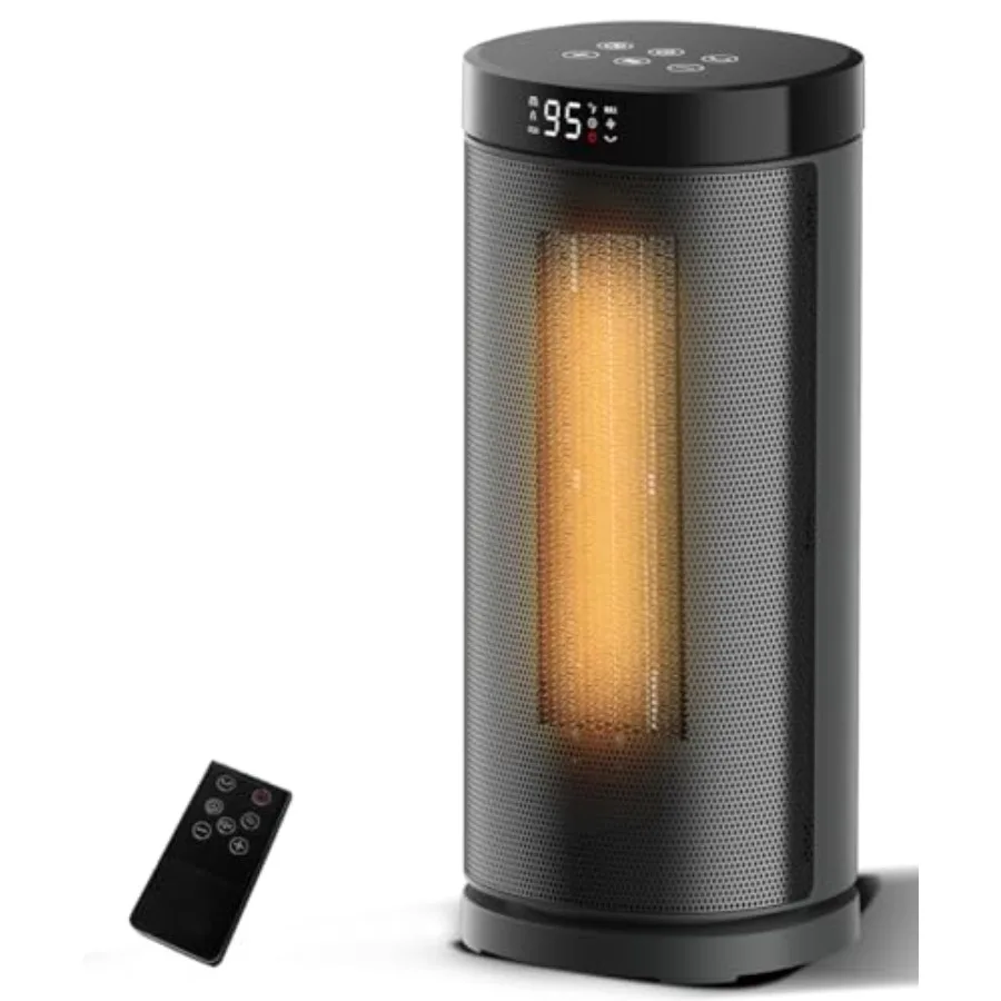 Space Heater for Indoor Use 1500W Electric and Portable Ceramic Heaters with 80°Oscillating Thermostat 3 Modes 24Hrs Timer Room
Space Heater for Indoor Use 1500W Electric and Portable Ceramic Heaters with 80°Oscillating Thermostat 3 Modes 24Hrs Timer Room