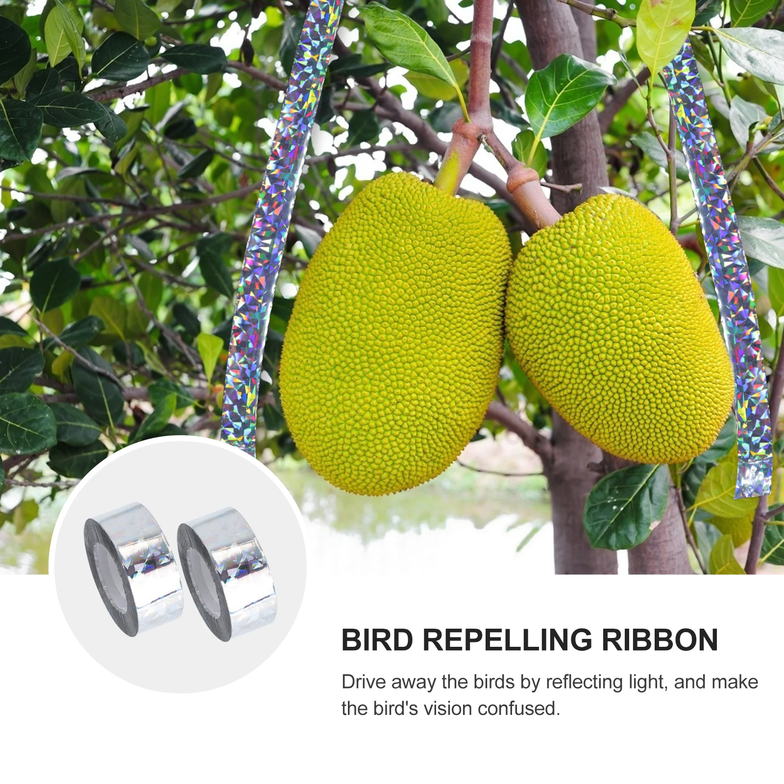 2Pcs Anti Bird Tape Reflective Scare Ribbon for Garden Patio Yard Fence Woodpecker Pigeon Grackle Repellent Outdoor Deterrent
2Pcs Anti Bird Tape Reflective Scare Ribbon for Garden Patio Yard Fence Woodpecker Pigeon Grackle Repellent Outdoor Deterrent