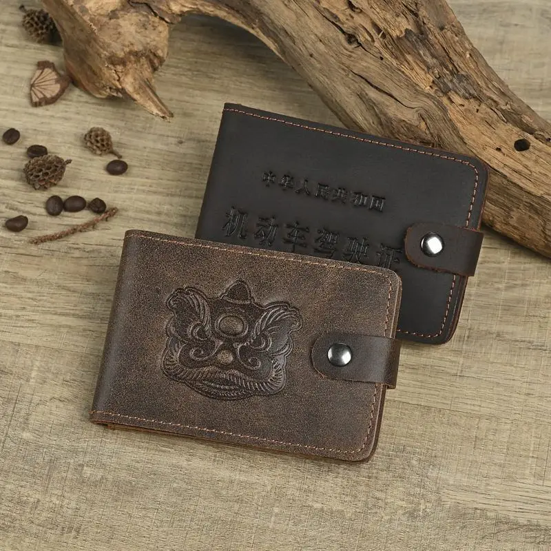 Genuine Leather Men's Wallet Thickened Driving License Case Retro Multi-Layer Wear-Resistant Pure Leather Card Holder
Genuine Leather Men's Wallet Thickened Driving License Case Retro Multi-Layer Wear-Resistant Pure Leather Card Holder