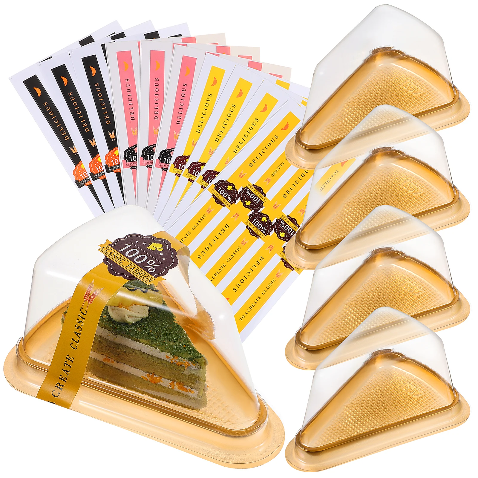 50pcs Cake Box Food Grade PVC Transparent Clear Dessert Containers Bakery Pie Packaging Triangular Slice Container
50pcs Cake Box Food Grade PVC Transparent Clear Dessert Containers Bakery Pie Packaging Triangular Slice Container
