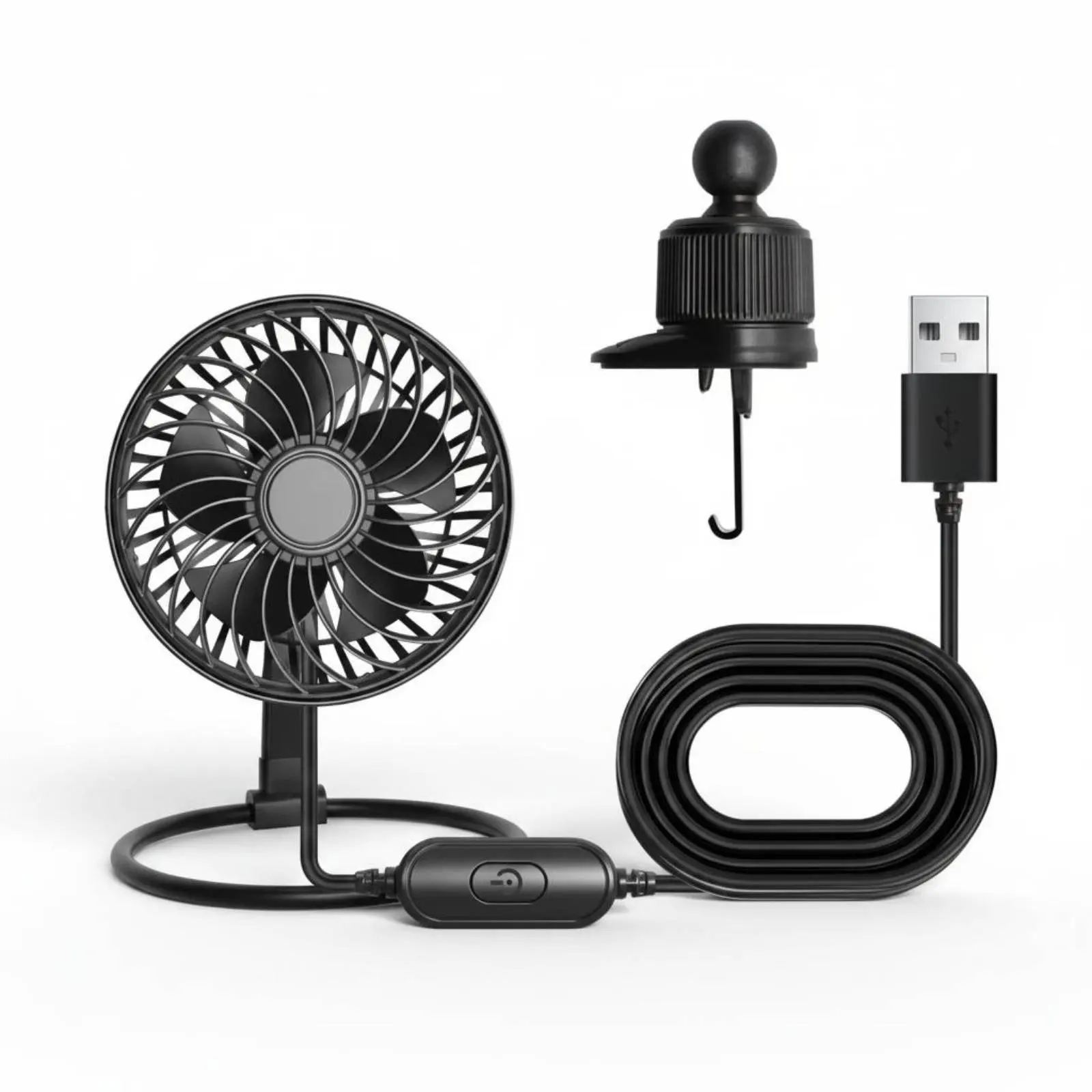 Car Air Vent Fan 3 Speed Settings Vehicle Clip Fan Turbine Blade Design 360° Rotatable for Drivers
Car Air Vent Fan 3 Speed Settings Vehicle Clip Fan Turbine Blade Design 360° Rotatable for Drivers
