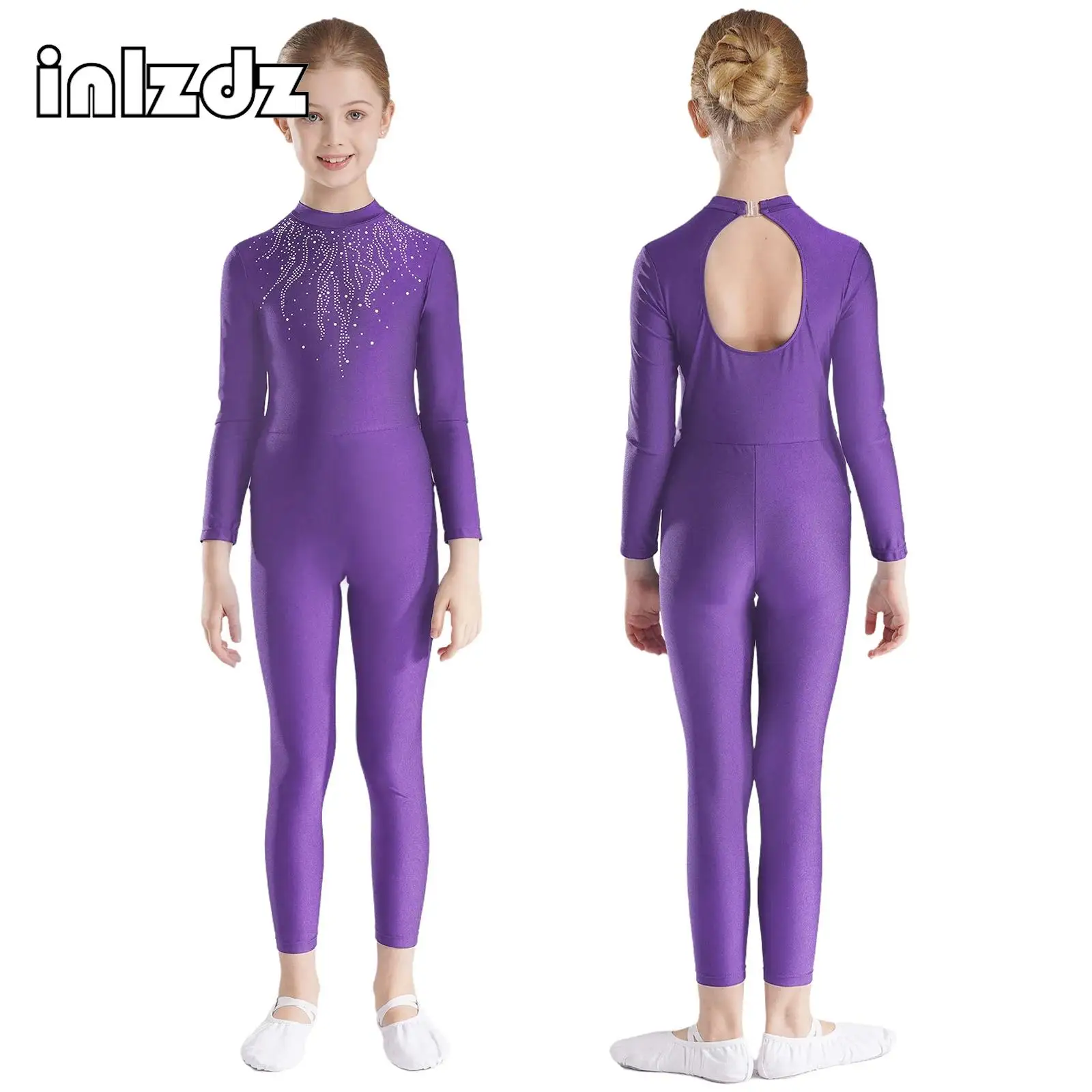 Kids Girls Long Sleeve Rhinestone Ballet Dance Leotard Sport Workout Bodysuit Skating Gymnastics Jumpsuits Performance Costume
Kids Girls Long Sleeve Rhinestone Ballet Dance Leotard Sport Workout Bodysuit Skating Gymnastics Jumpsuits Performance Costume