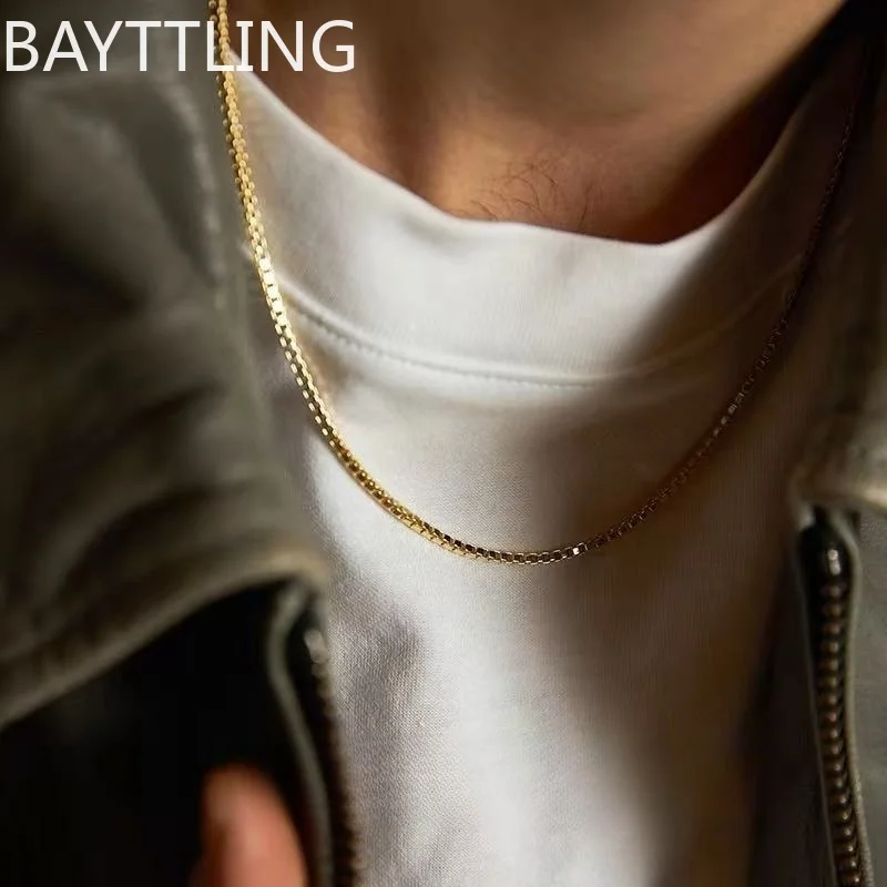 1pc 925 Sterling Silver Gold/Silver 1mm Box Chain Necklace Fashion Women Charm Jewelry Accessories
1pc 925 Sterling Silver Gold/Silver 1mm Box Chain Necklace Fashion Women Charm Jewelry Accessories