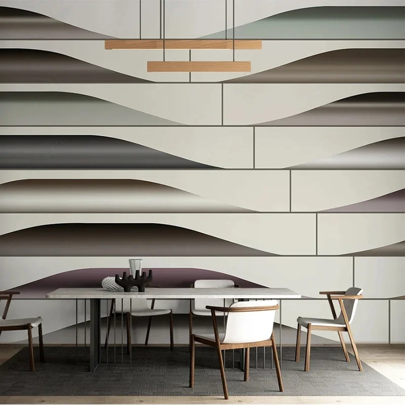 Custom Mural Wallpaper Nordic Modern Light Luxury 3D Geometric Line Art Living Room TV Background Wall Papel De Parede Tapety
Custom Mural Wallpaper Nordic Modern Light Luxury 3D Geometric Line Art Living Room TV Background Wall Papel De Parede Tapety