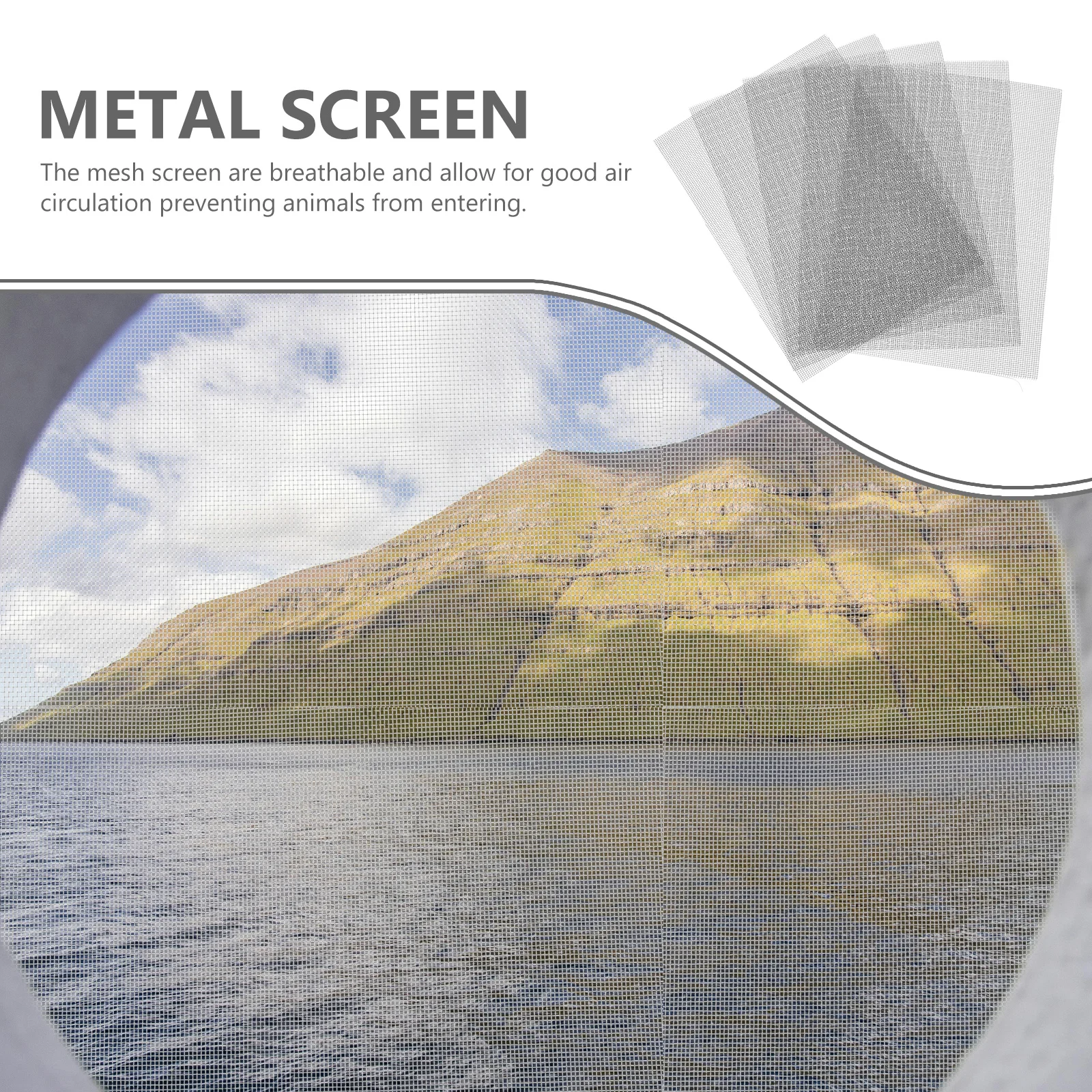 5 Sheets Stainless Steel Wire Mesh Screen Square Pattern for Cage Window Vent Carpet Filter Metal Screen Patch
5 Sheets Stainless Steel Wire Mesh Screen Square Pattern for Cage Window Vent Carpet Filter Metal Screen Patch