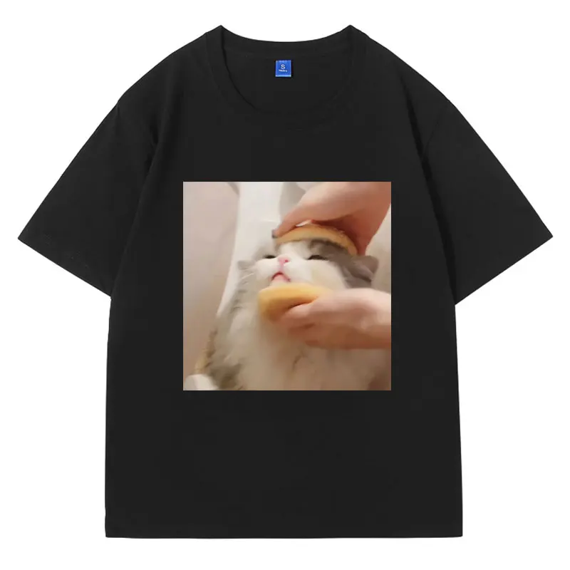 Cat Meme T-shirt Short-Sleeve Funny Gift T Shirts Summer 100% Cotton Fashion T-shirts Men Women Clothes Oversized Streetwear
Cat Meme T-shirt Short-Sleeve Funny Gift T Shirts Summer 100% Cotton Fashion T-shirts Men Women Clothes Oversized Streetwear