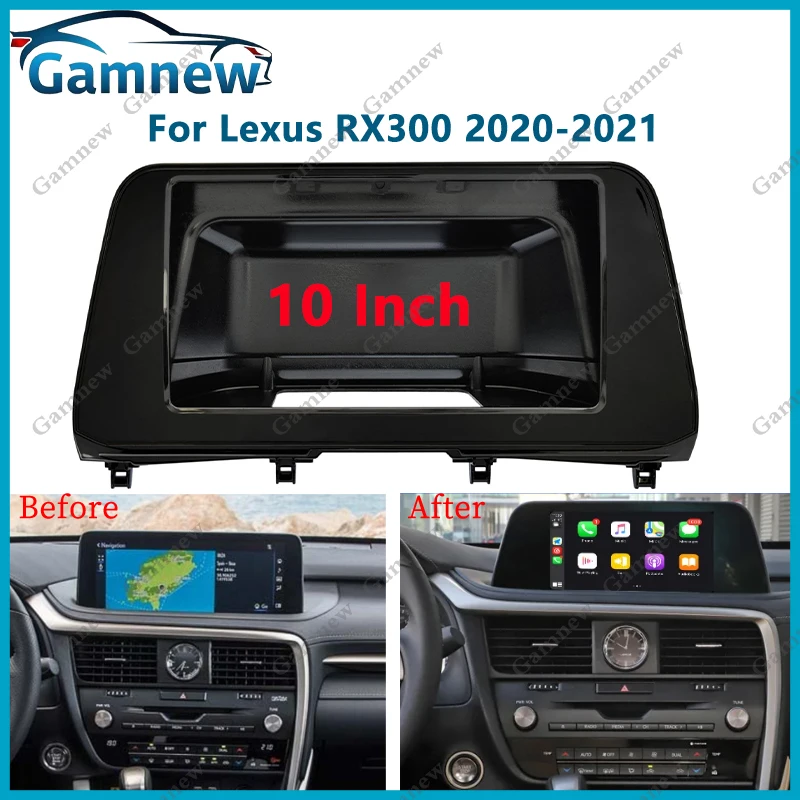 10 Inch Car Frame Fascia Adapter Android Radio Dash Fitting Panel Kit For Lexus RX300 2020-2021
10 Inch Car Frame Fascia Adapter Android Radio Dash Fitting Panel Kit For Lexus RX300 2020-2021