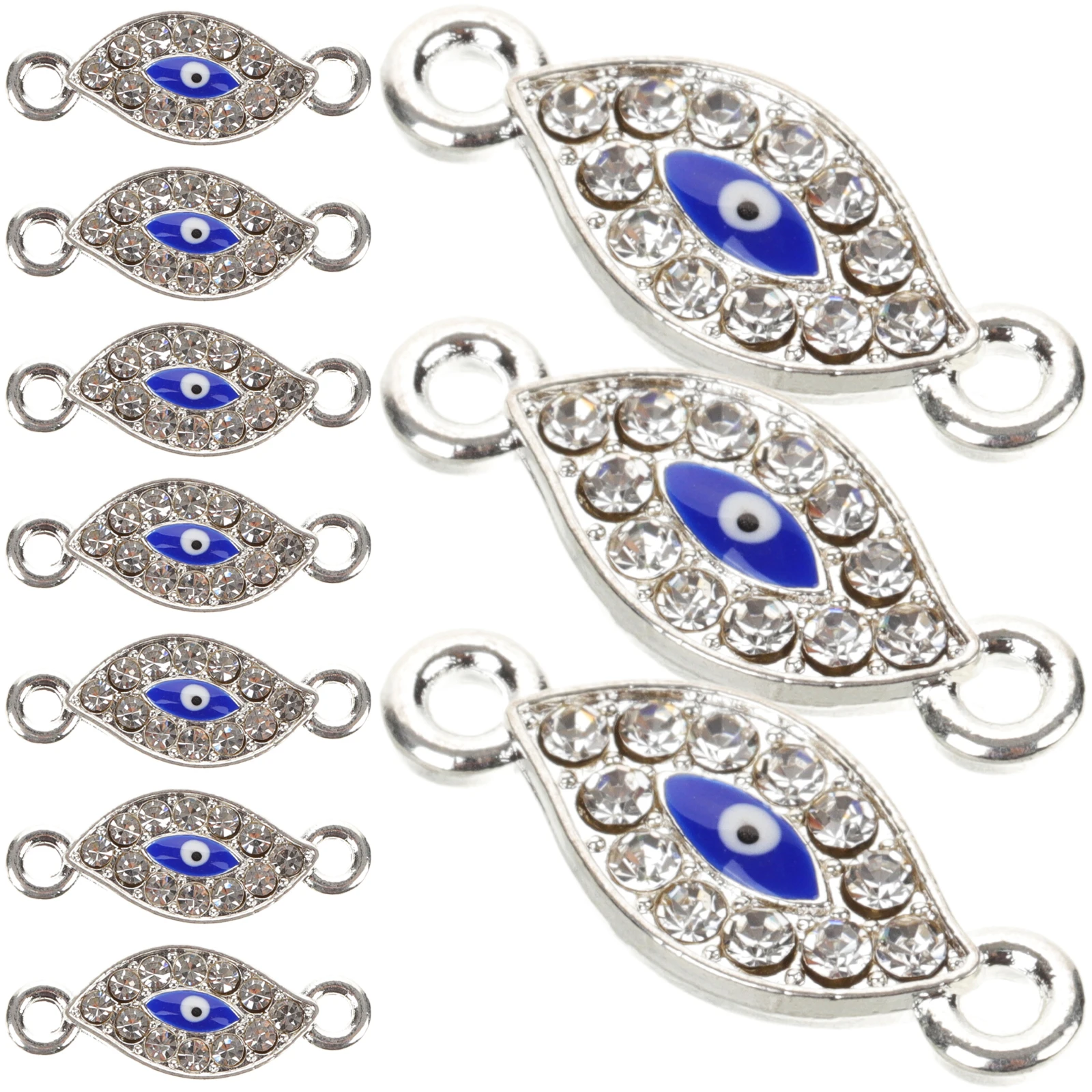 20pcs Evil Eye Charms for Jewelry Making Necklace Bracelet Keychain DIY Pendant Accessories Lightweight Alloy Craft Beads
20pcs Evil Eye Charms for Jewelry Making Necklace Bracelet Keychain DIY Pendant Accessories Lightweight Alloy Craft Beads