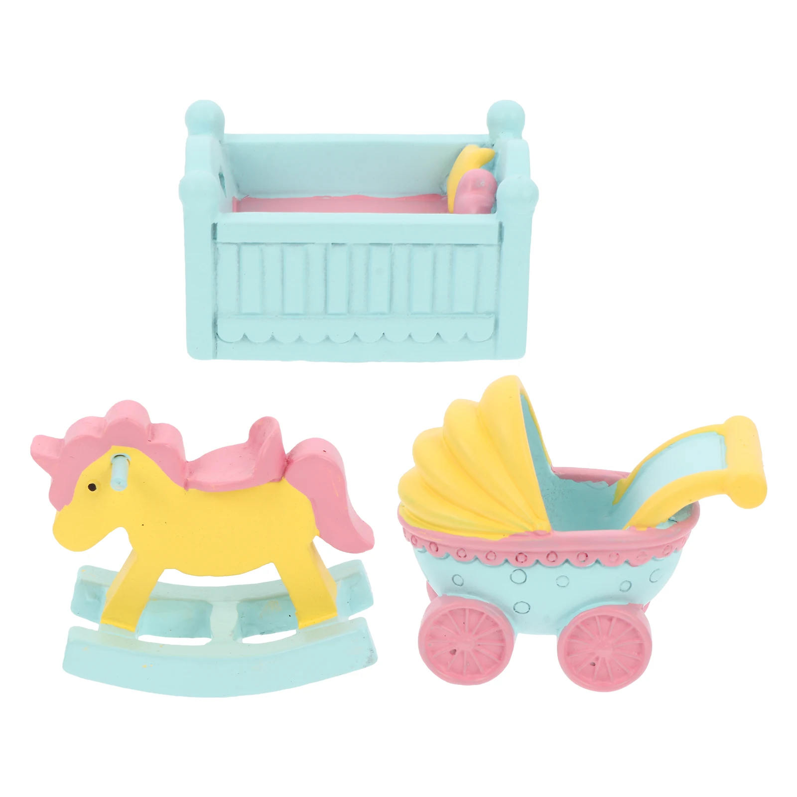 3pcs Cake Ornaments Baby Decorations Resin Craft Cartoon Birthday Home Stroller Toppers Mini Crib Adornment Table Bookshelf
3pcs Cake Ornaments Baby Decorations Resin Craft Cartoon Birthday Home Stroller Toppers Mini Crib Adornment Table Bookshelf