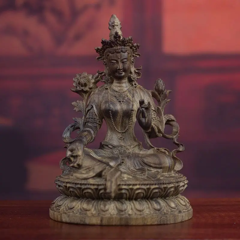 Hand-carved natural indonesian agarwood green dharma guanyin bodhisattva wendan office solid wood handicraft ornaments
Hand-carved natural indonesian agarwood green dharma guanyin bodhisattva wendan office solid wood handicraft ornaments
