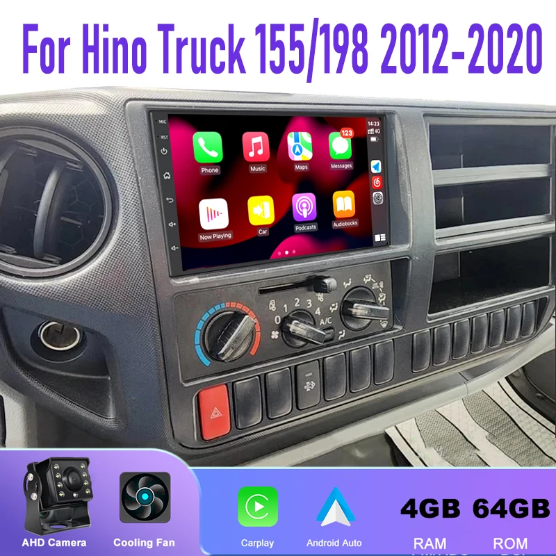 7" For Truck Hino 155/198 2012-2020 Car Stereo Radio Apple Carplay Android Auto Head Unit Intelligent System Camera GPS WIFI 64G
7" For Truck Hino 155/198 2012-2020 Car Stereo Radio Apple Carplay Android Auto Head Unit Intelligent System Camera GPS WIFI 64G