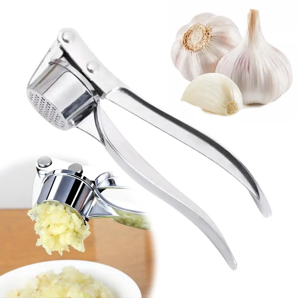 High-Quality 304 Stainless Steel Garlic Press Non-Slip Handle One-Click Crushing Double-Layer Filter Design Easy to Clean
High-Quality 304 Stainless Steel Garlic Press Non-Slip Handle One-Click Crushing Double-Layer Filter Design Easy to Clean