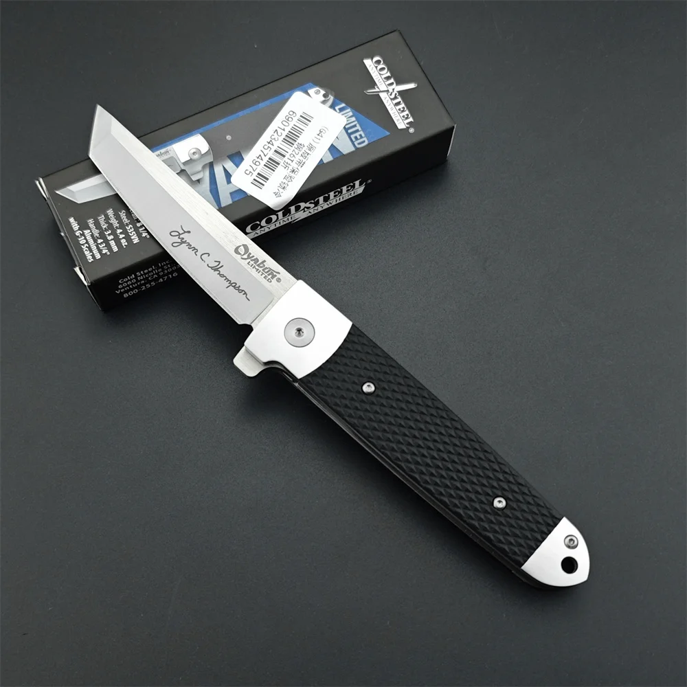 Black C/S 26T Folding Knife with Original Box D2 Blade Nylon Fibre Handle Self Defense Tactical Hunting Rescue Men's Gift Knives
Black C/S 26T Folding Knife with Original Box D2 Blade Nylon Fibre Handle Self Defense Tactical Hunting Rescue Men's Gift Knives
