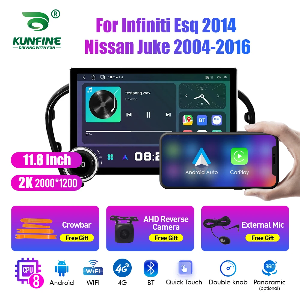 11.8 Inch 2K Double Knobs 2 Din Car Radio For Honda Juke 2004-2016 Car Radio DVD Multimedia Video Player Android Auto Carplay
11.8 Inch 2K Double Knobs 2 Din Car Radio For Honda Juke 2004-2016 Car Radio DVD Multimedia Video Player Android Auto Carplay