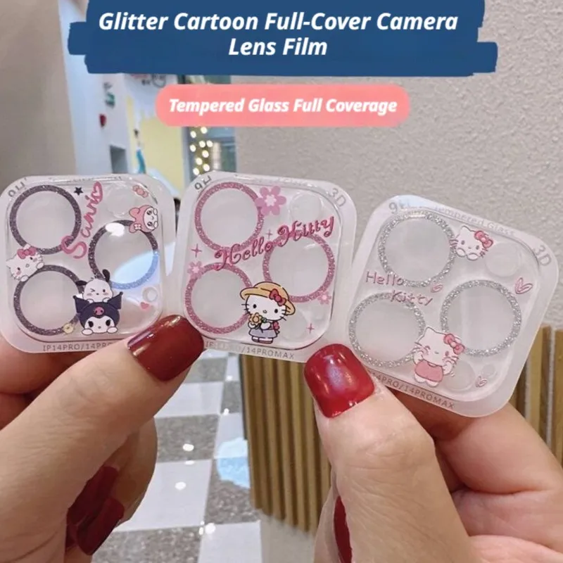 Sanrio Hello Kitty Kuromi Glitter Diamond Camera Lens Protector 9H HD Tempered Glass for iPhone 16 15 14 Pro Max 13Mini 15Plus
Sanrio Hello Kitty Kuromi Glitter Diamond Camera Lens Protector 9H HD Tempered Glass for iPhone 16 15 14 Pro Max 13Mini 15Plus