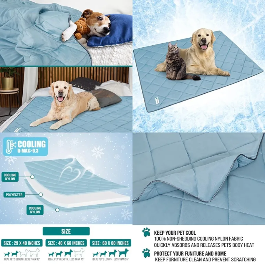 Premium Cooling Dog Blanket Lightweight Fluffy Pet Throw Blanket Bed Cover for Dogs, Cat, Puppies Pet Blanket Furniture Protect
Premium Cooling Dog Blanket Lightweight Fluffy Pet Throw Blanket Bed Cover for Dogs, Cat, Puppies Pet Blanket Furniture Protect