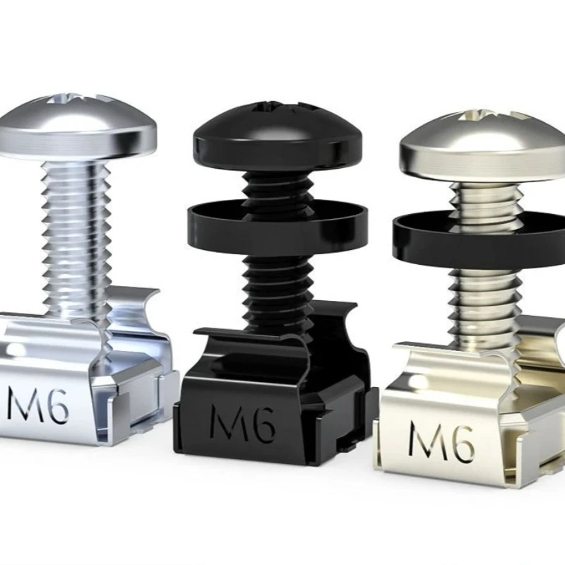 M6 16mm 12mm Cabinet Screws Rack Mount Cage Nuts Screw and Washers For Networking Server Chassis Distribution Shelves Routers
M6 16mm 12mm Cabinet Screws Rack Mount Cage Nuts Screw and Washers For Networking Server Chassis Distribution Shelves Routers